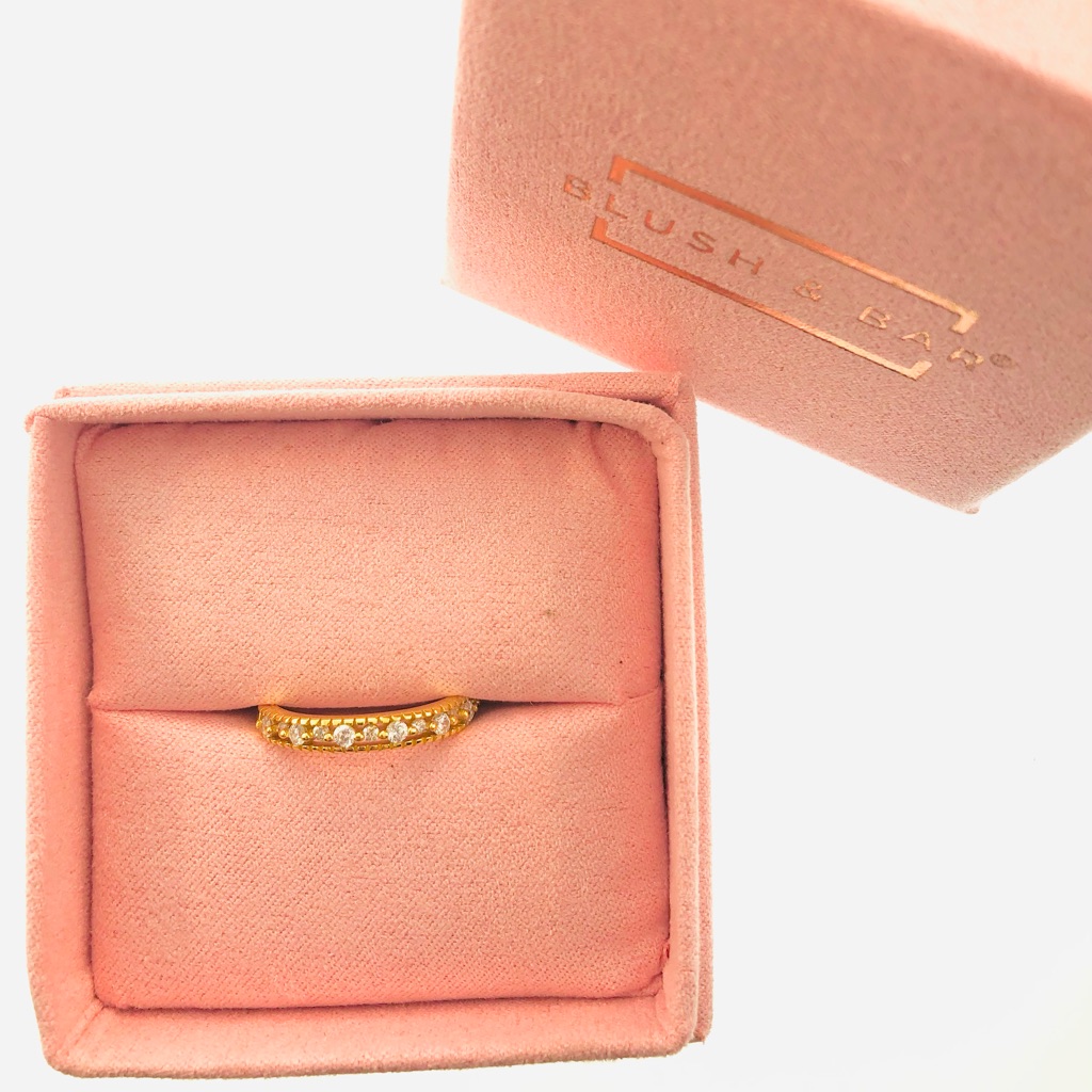 Women’s Blush & Bar Gold Joyce Layered Stack Ring